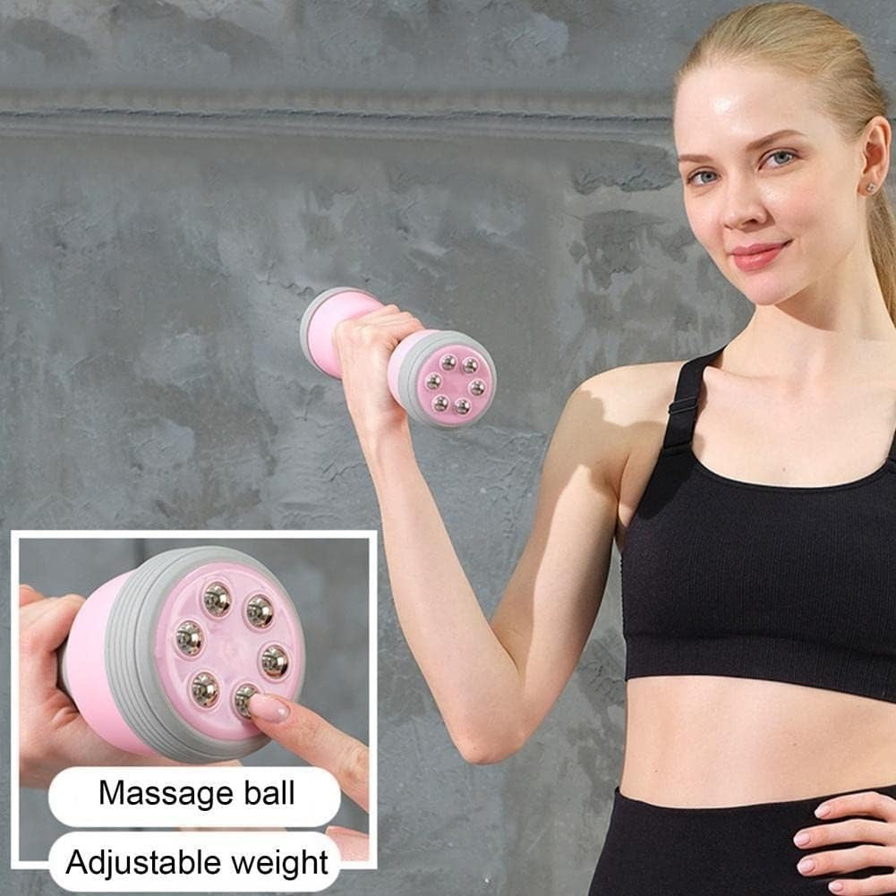 Adjustable Dumbbell Pair 4kg Solid Iron Home Fitness Hand Weights
