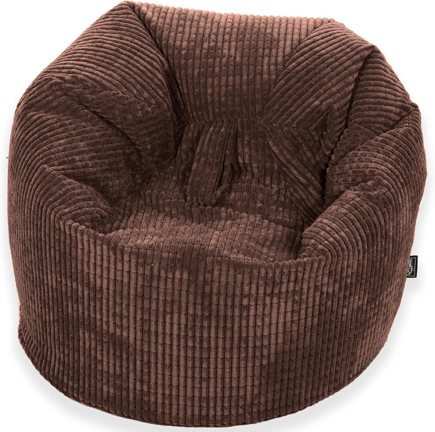 Kids Bean Bag Chair Corduroy Comfy Seat Lounge Soft Filled Brown