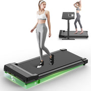 Walking Pad 5% Incline Under Desk Treadmill Quiet Portable 6km/h Compact Home