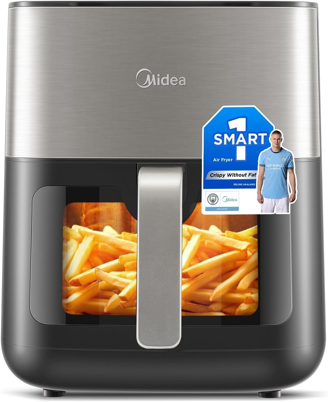 6.5L Digital Air Fryer WiFi | Dual Heating, LED Touch, Oil-Free, Window View