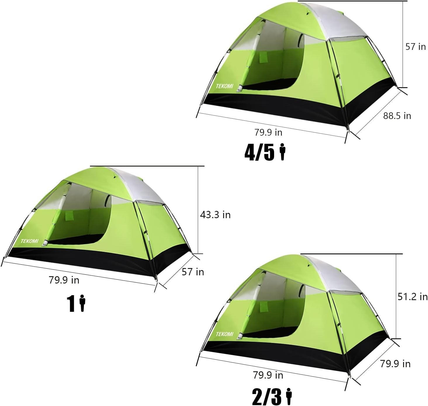 Family Waterproof Camping Tent Instant Cabin 60s Setup
