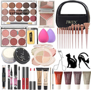 37pc Makeup Kit – Eyeshadow, Lipstick, Brushes & Travel Bag
