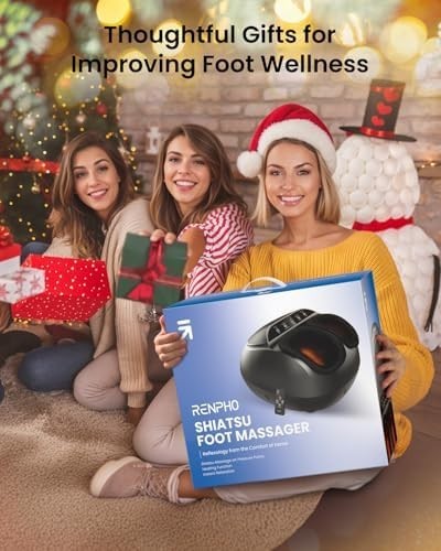 Shiatsu Foot Massager with Heat, Deep Kneading & Compression, Remote
