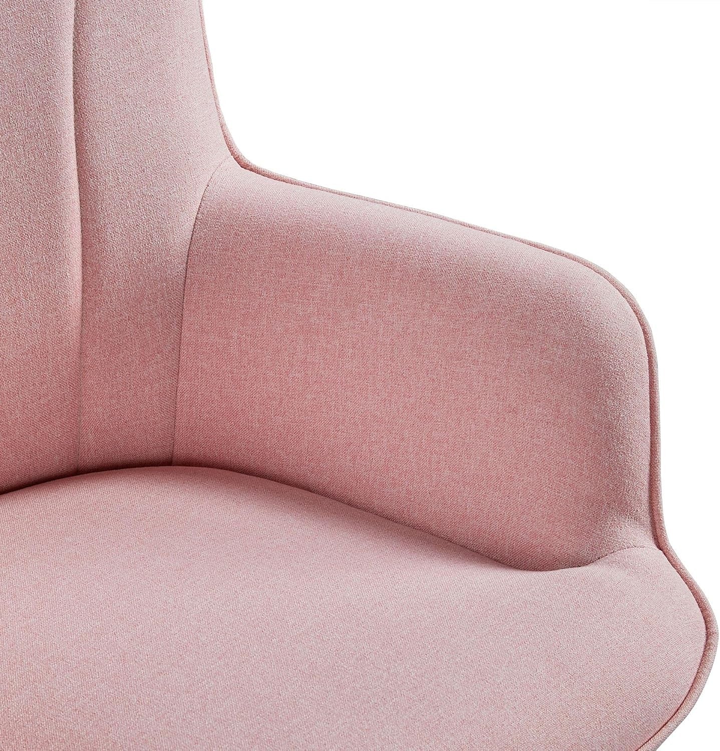 Beige Tub Chair Upholstered Accent Armchair with High Back Comfort