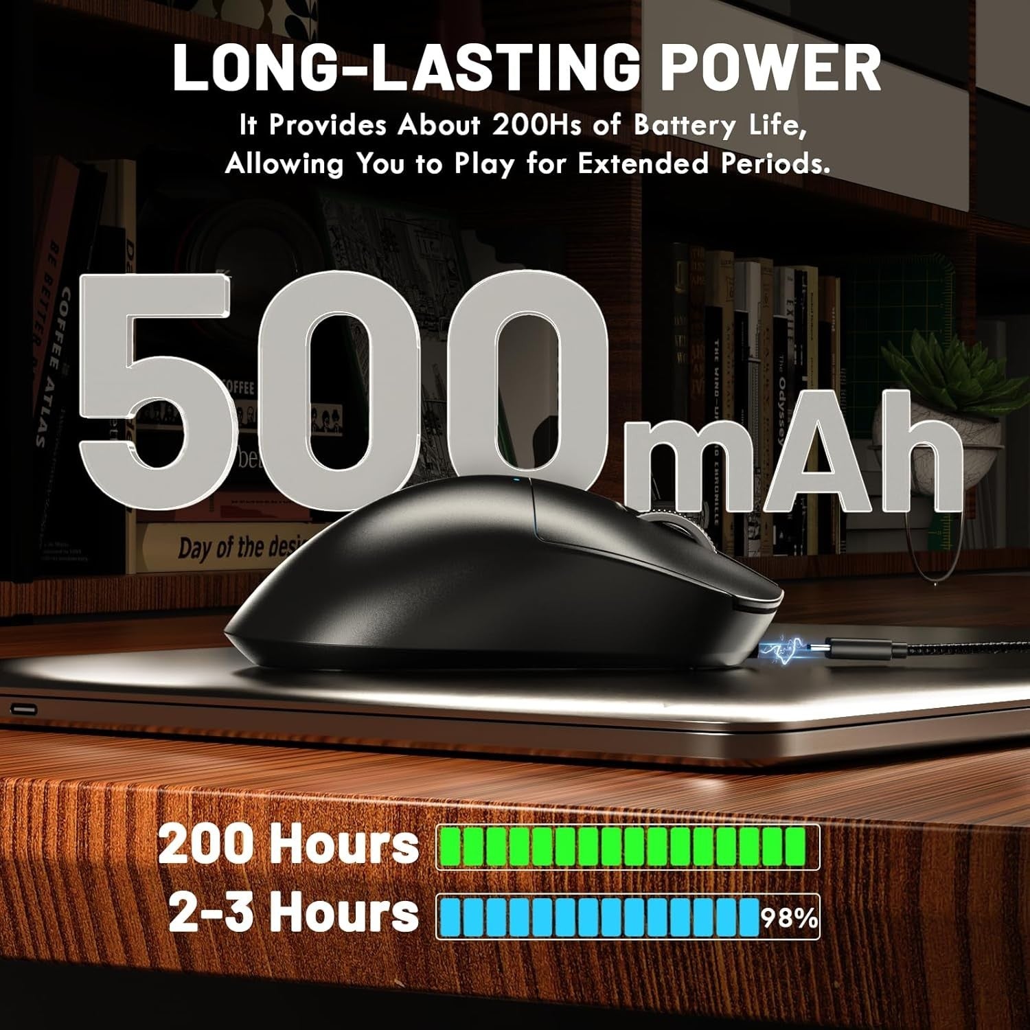 Wireless Gaming Mouse 24000 DPI Superlight RGB 2.4G Bluetooth USB