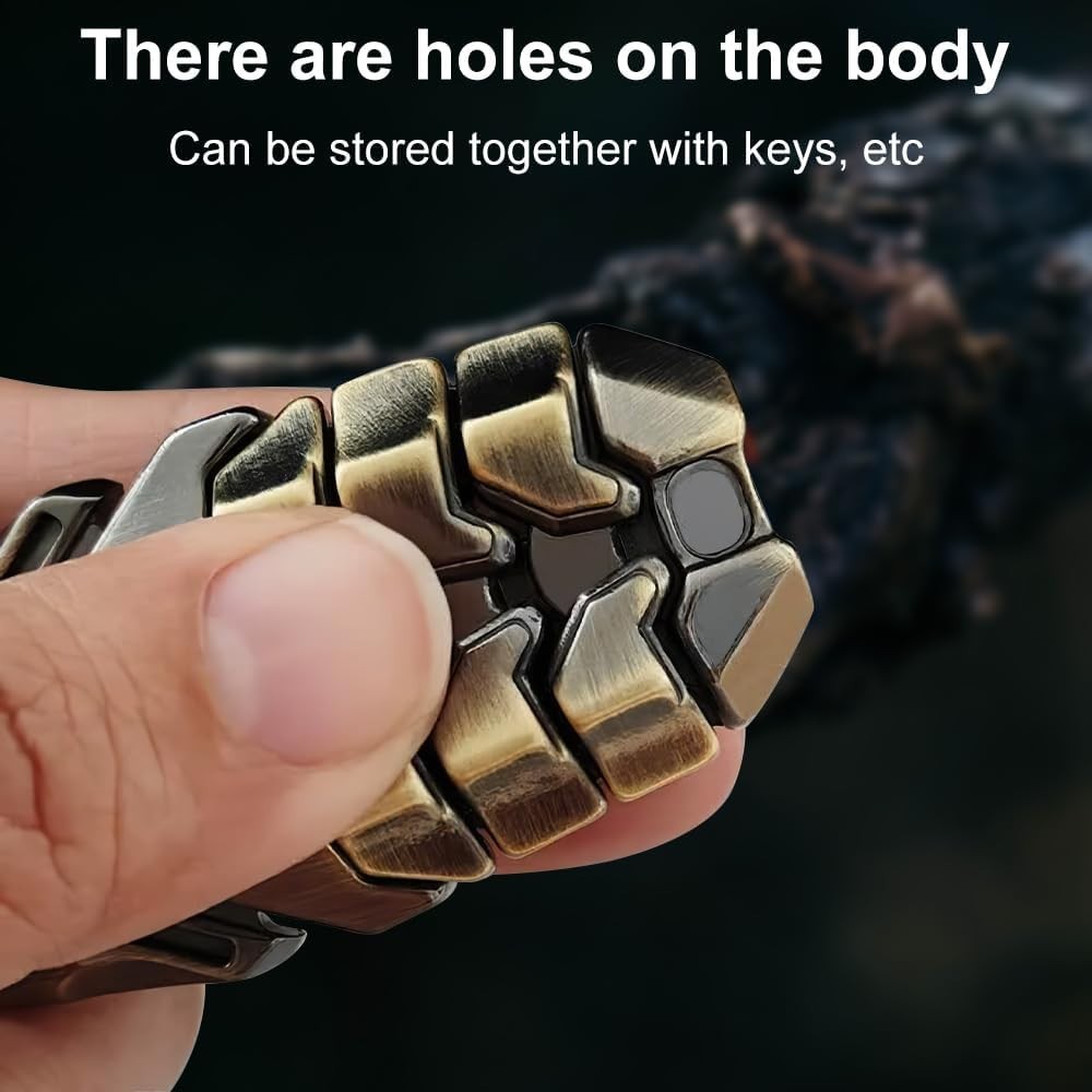 Metal Cockroach Fidget Slider Magnetic Push Card Stress Relief EDC Toy