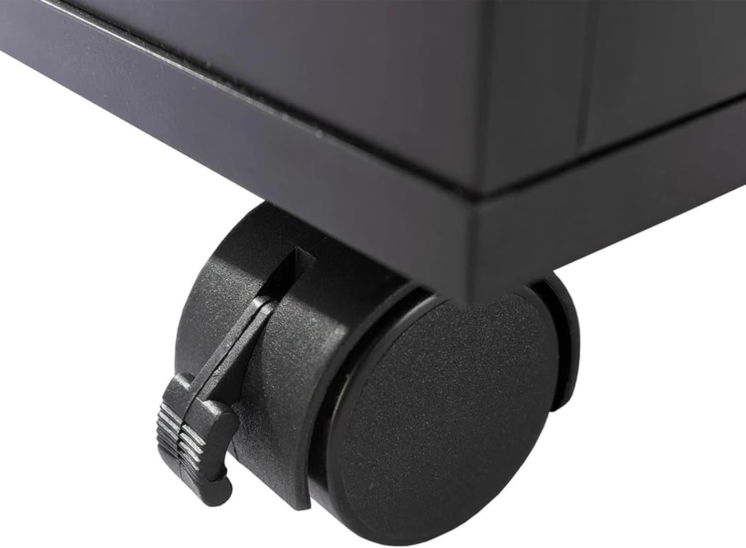 Black Locking 2 Drawer Rolling File Cabinet Vertical Under Desk Storage