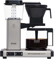 Premium Drip Coffee Maker 1.25L | Fast Brew, Quiet & Efficient, Matte Silver
