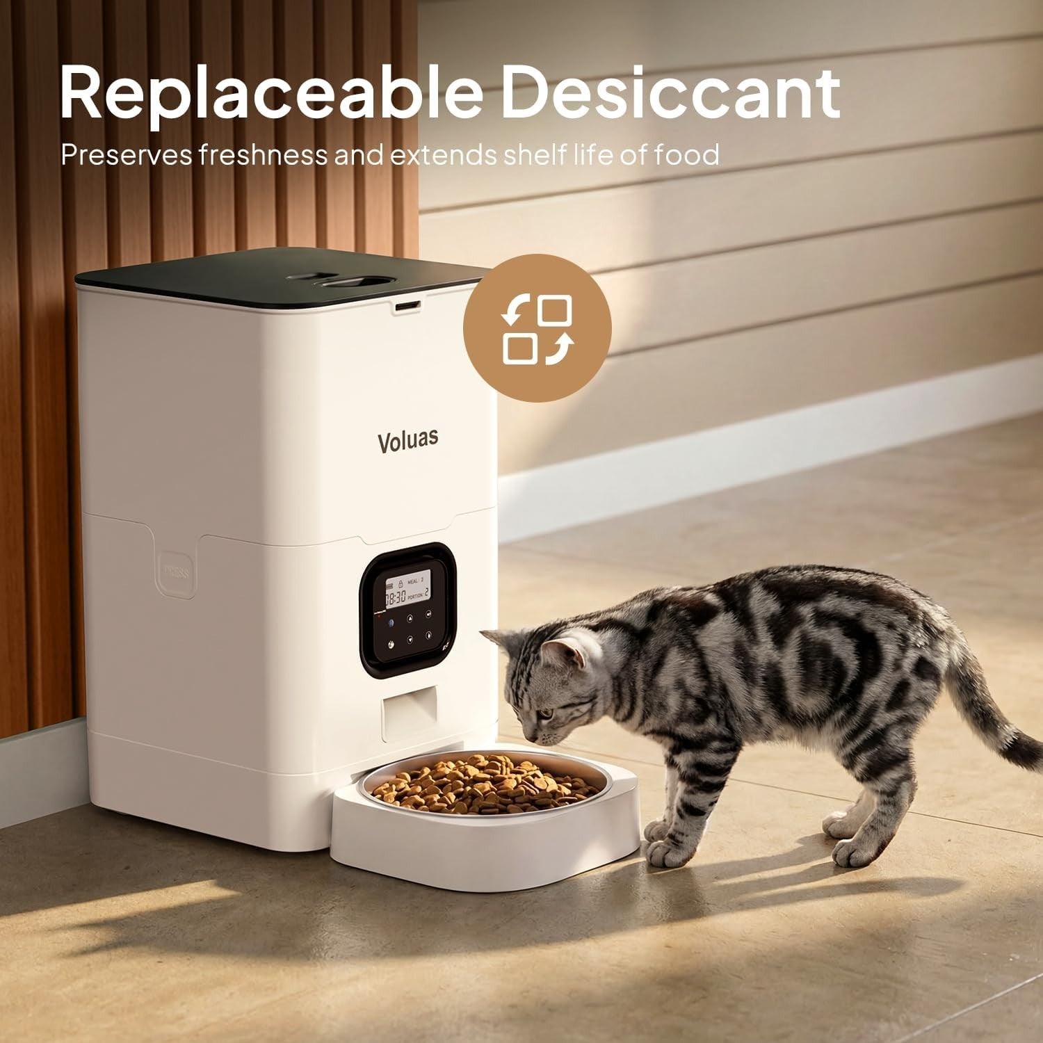 6L Automatic Pet Feeder Timed Food Dispenser Portion Control LCD Timer