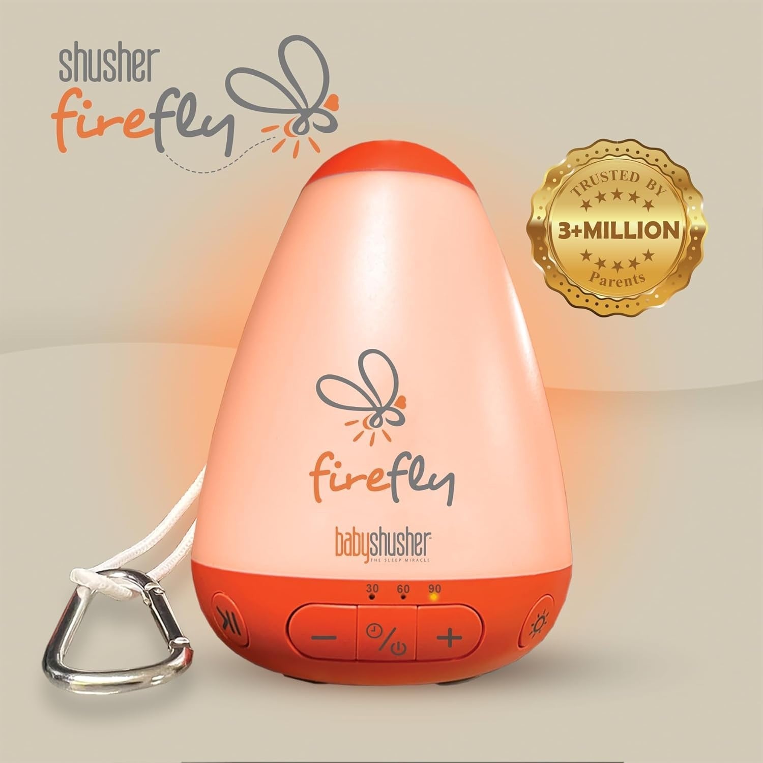 Baby Soother with Nightlight & White Noise | Portable Sleep Sound Machine