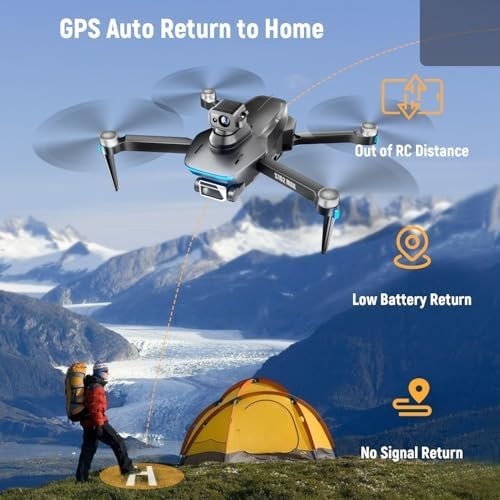 4K GPS Drone with Camera, 360° Obstacle Avoidance, Brushless Motor  249g