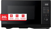 26L Air Fry Microwave 6-in-1 900W 1500W Grill Convection Black