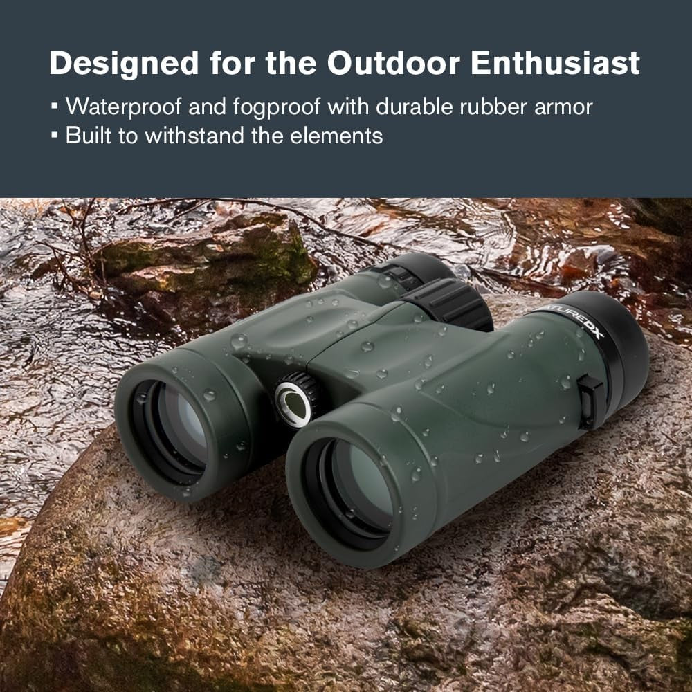 10x32 Waterproof Binoculars HD Compact Birdwatching Travel Outdoor Viewing