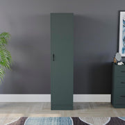 Modern Single Door Bedroom Wardrobe with Hanging Rail & Shelf Storage