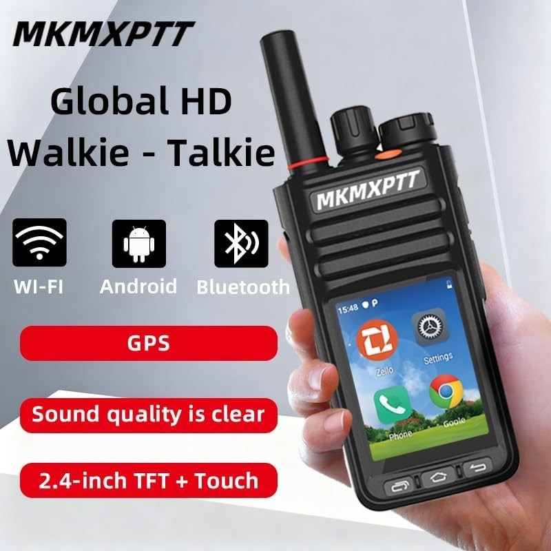 4G Android Walkie Talkie Touch Screen WiFi GPS Bluetooth POC Radio