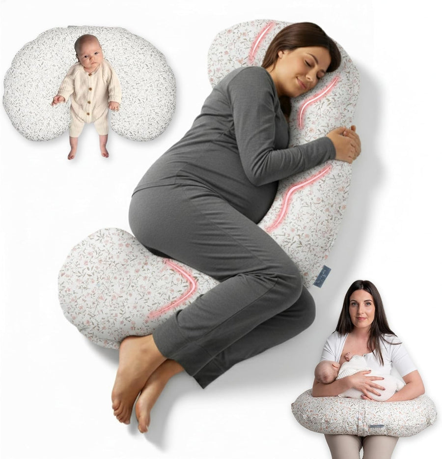 U Shape Pregnancy Pillow Full Body Support for Sleep Nursing & Maternity