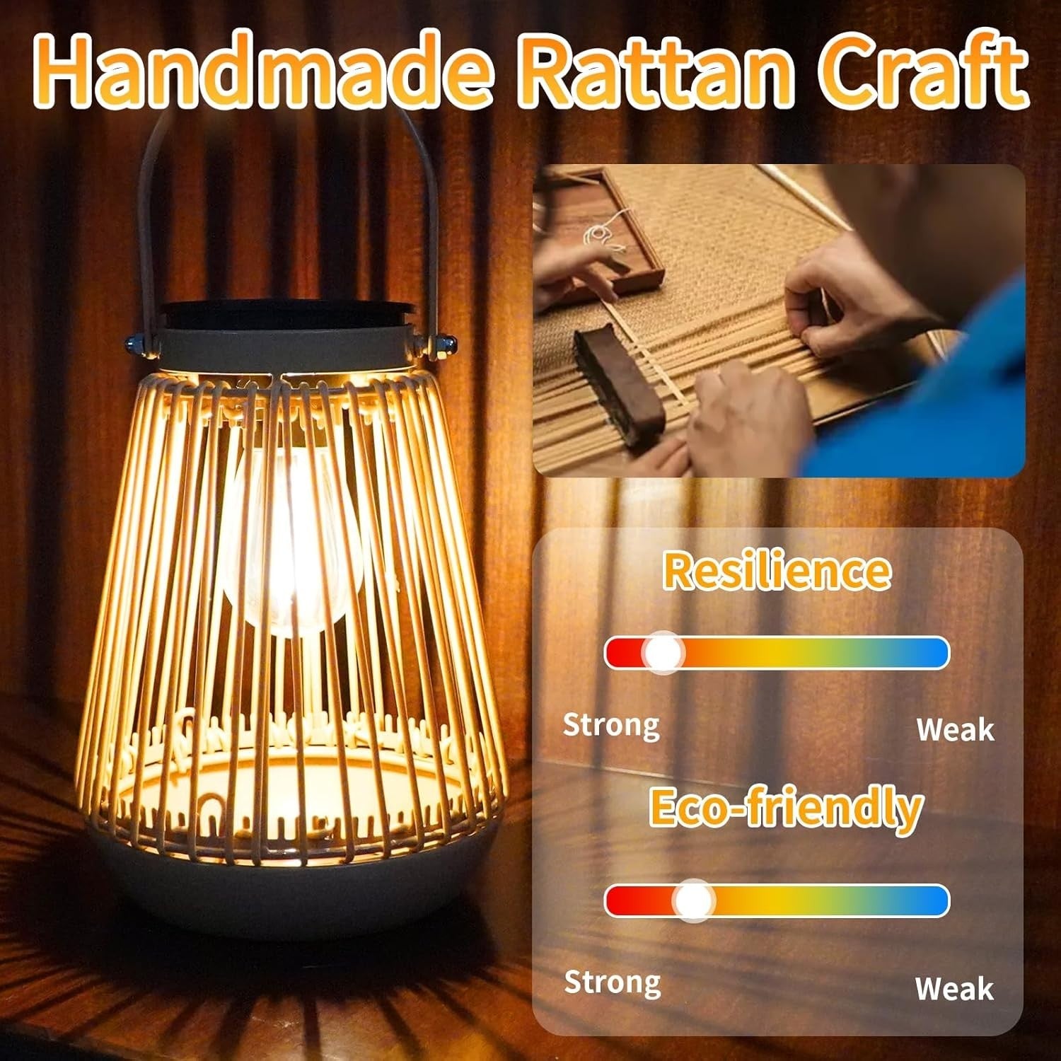 4 Pack Solar Garden Lanterns Outdoor Waterproof Metal