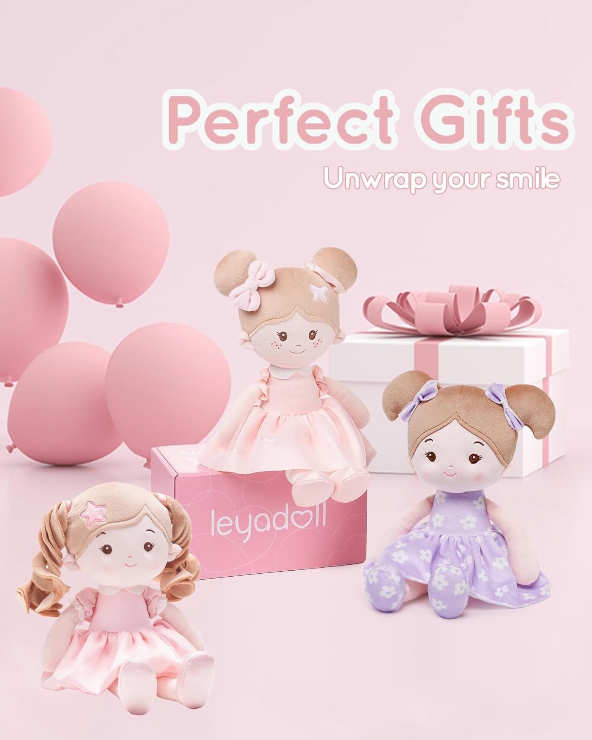 12” Soft Baby Doll Plush Rag Doll First Doll Toddler Gift