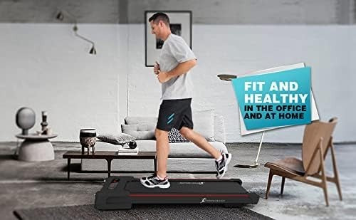 Slimline Home Office Treadmill 560W Ultra Quiet LED Display Bluetooth