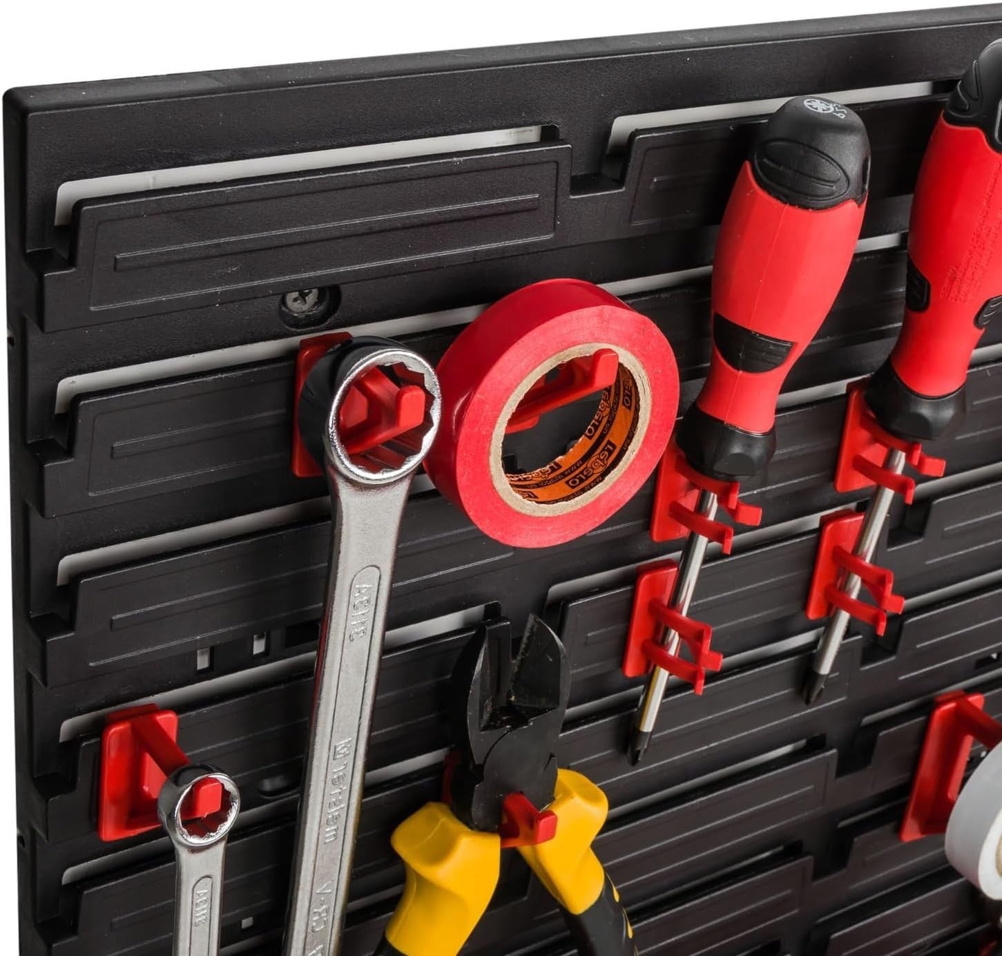 Wall Mount Tool Pegboard Storage Bins Garage Workshop Organizer