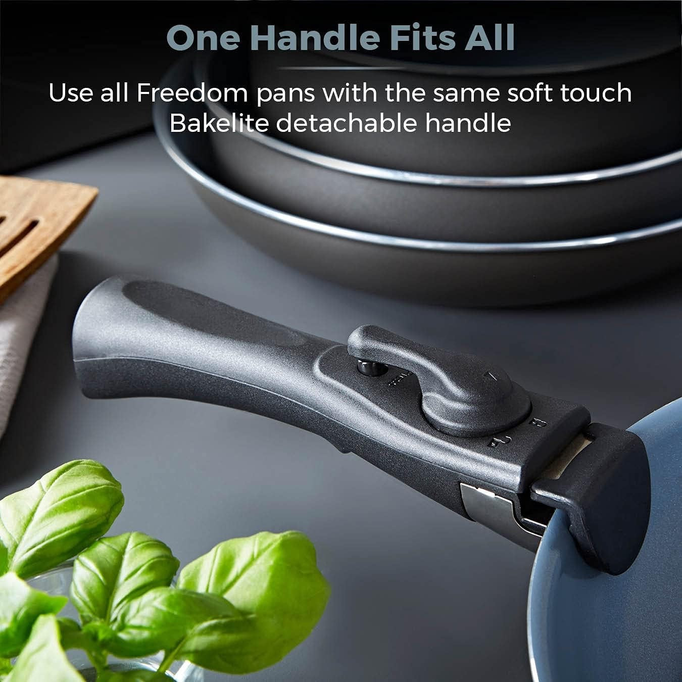24cm Graphite Black Ceramic Non Stick Sauté Pan – Oven & Induction Safe