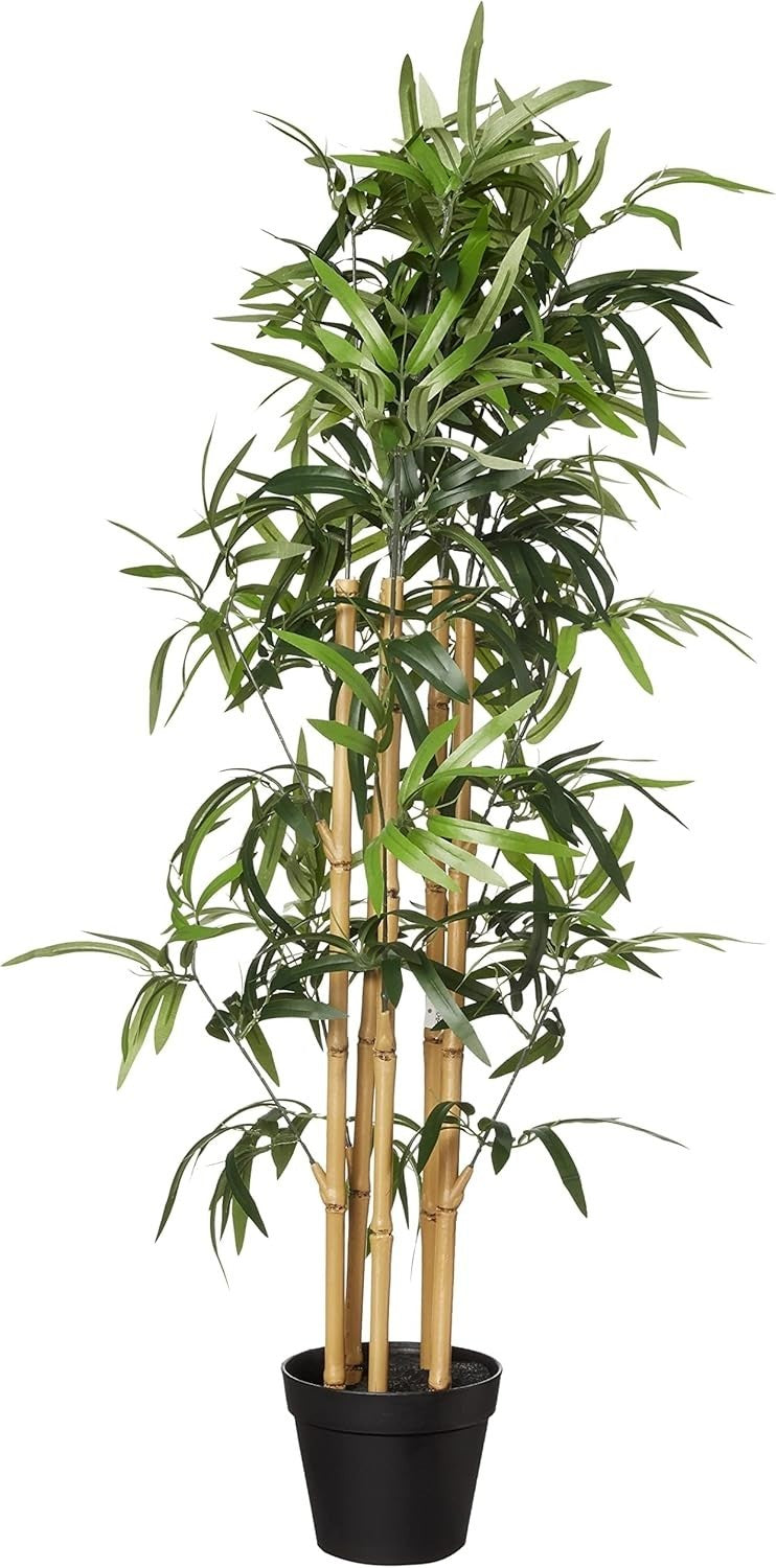 100cm Artificial Bamboo Tree Plant in Pot Faux Green Indoor Office Home Decor