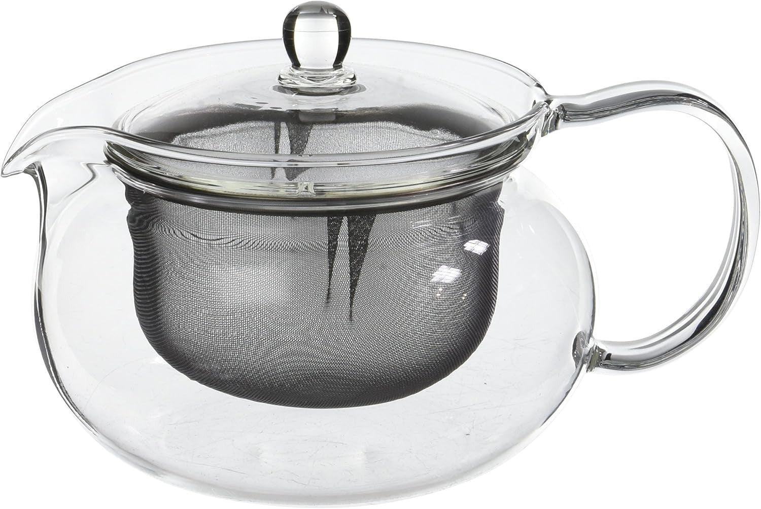 450ml Glass Teapot with Stainless Steel Infuser Loose Leaf Tea Pot