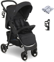 Compact Baby Pushchair Easy Fold Stroller from Birth to 4 Years 22kg Black