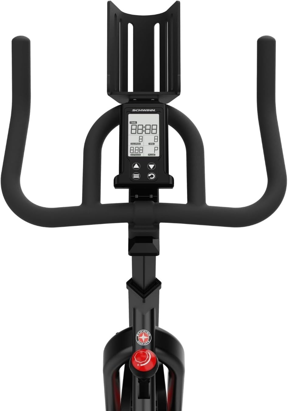 Indoor Cycling Bike 18kg Flywheel Quiet Belt Drive SPD Pedals LCD Trainer