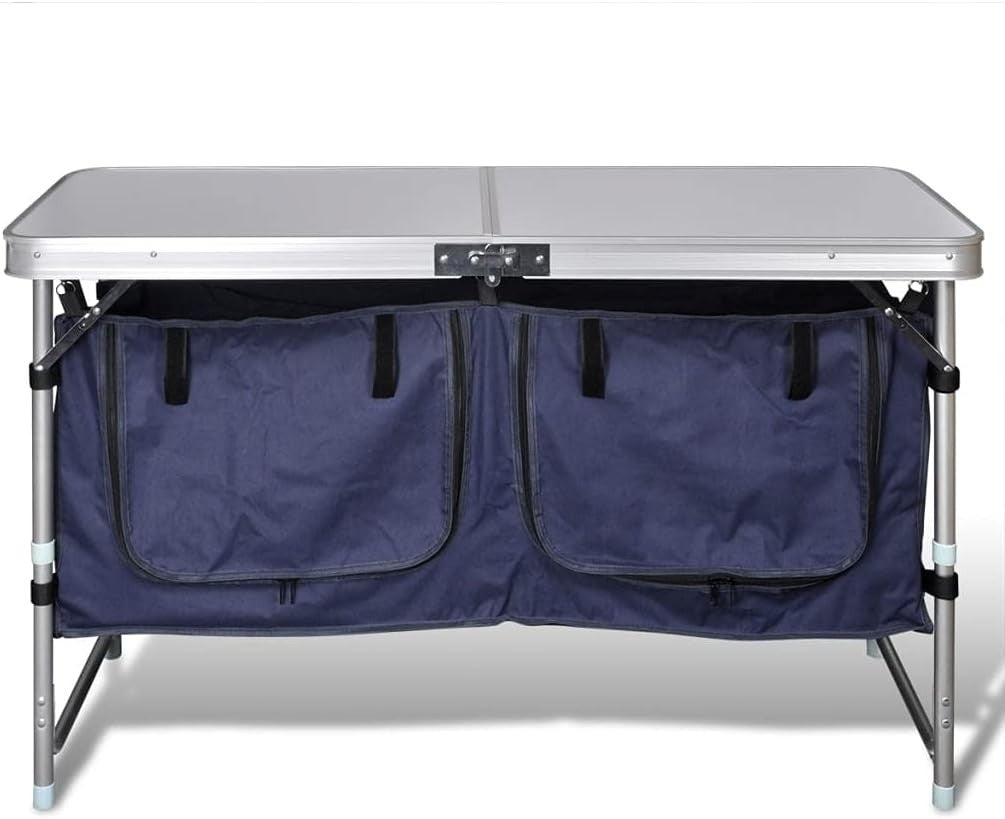 Foldable Camping Cupboard with Aluminum Frame – Outdoor Storage Organizer