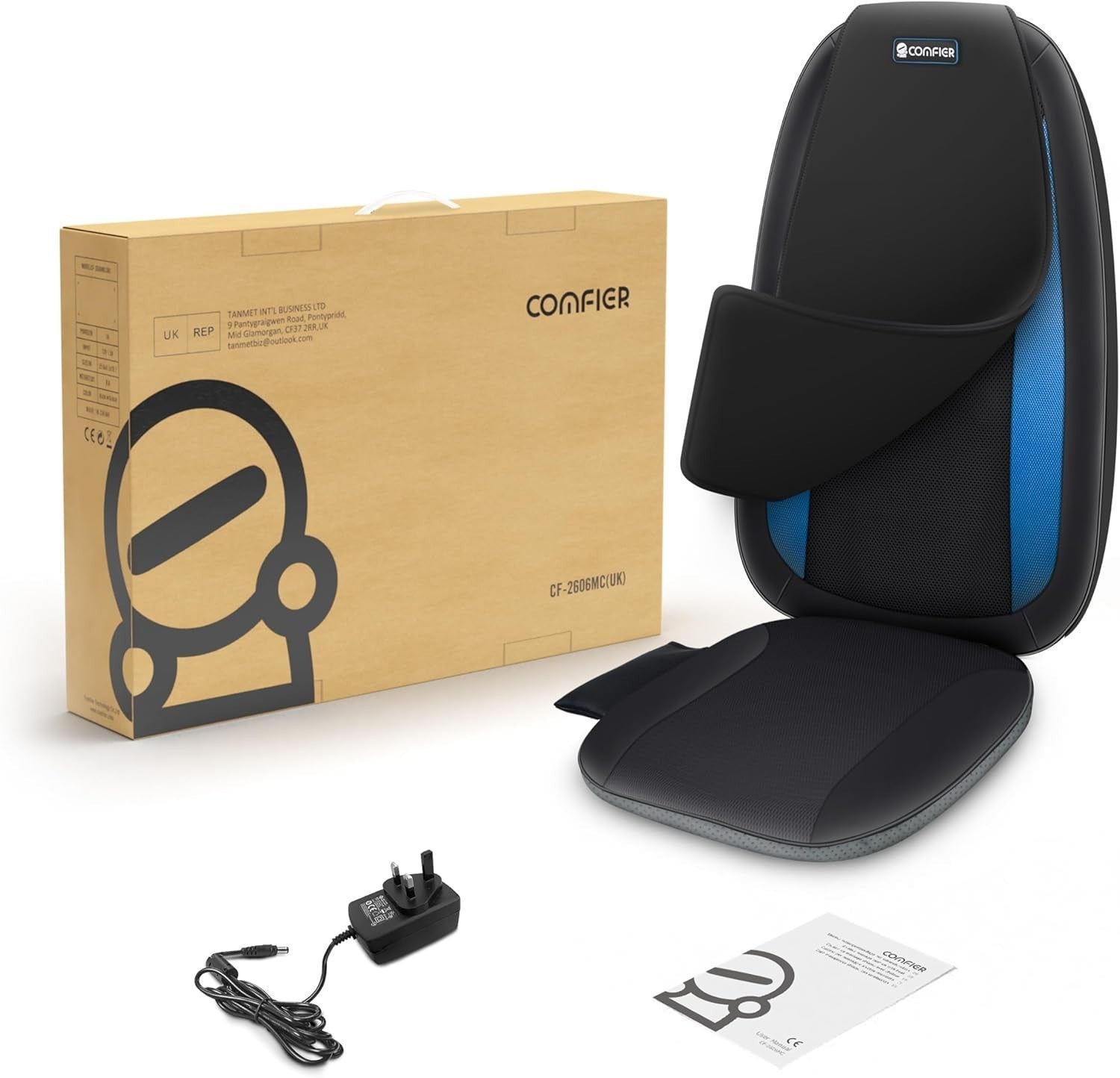 Deep Tissue Shiatsu Back Massager with Heat - Electric Kneading Seat Cushion