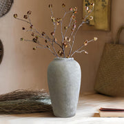 Large Rustic Ceramic Vase 12in Farmhouse Home Decor Floor Pottery