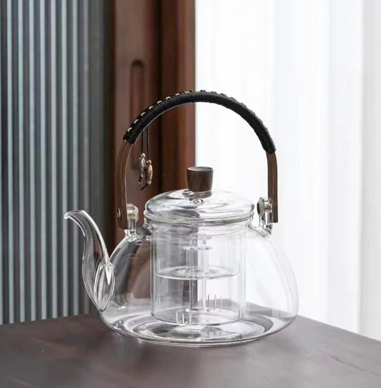 950ml Japanese Style Glass Teapot with Infuser Stovetop Safe Tea Pot