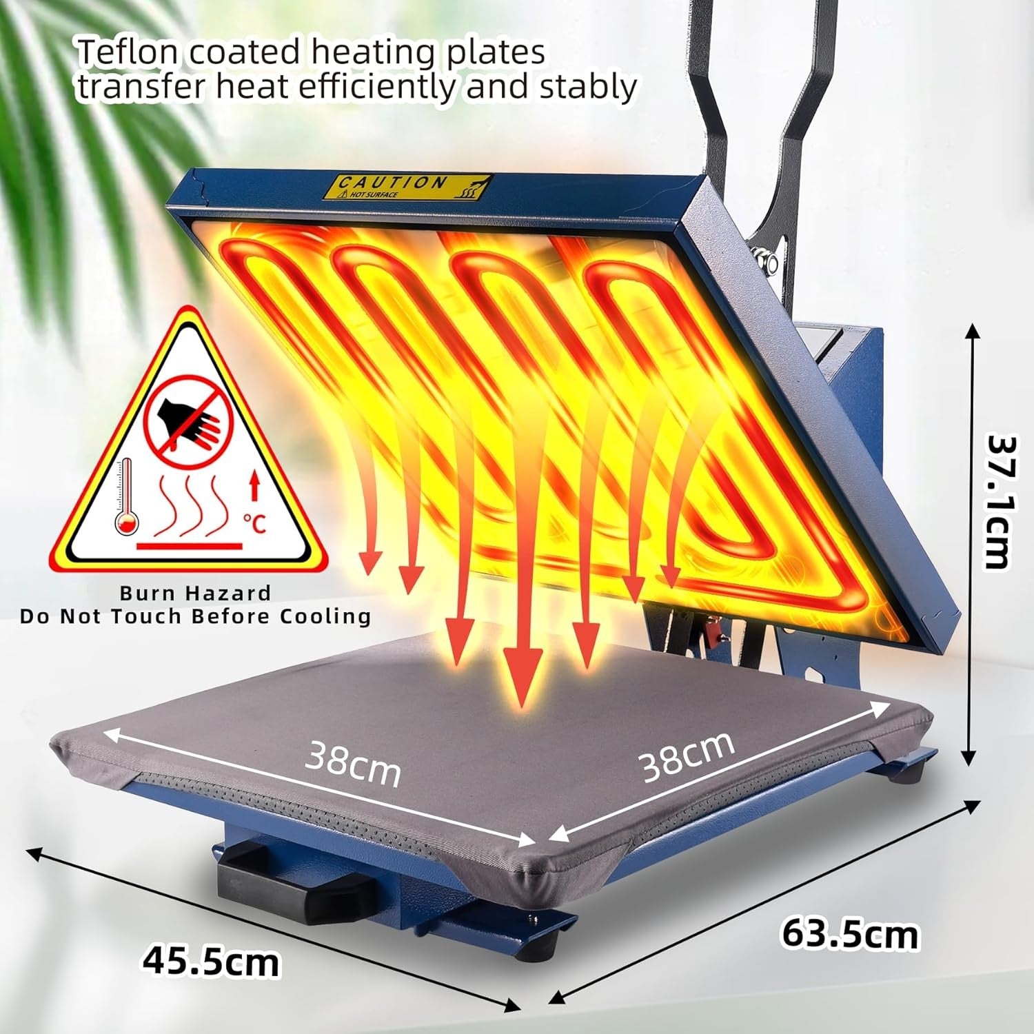 15x15 Heat Press Machine Pull Out Digital 1600W T-Shirt Vinyl Transfer