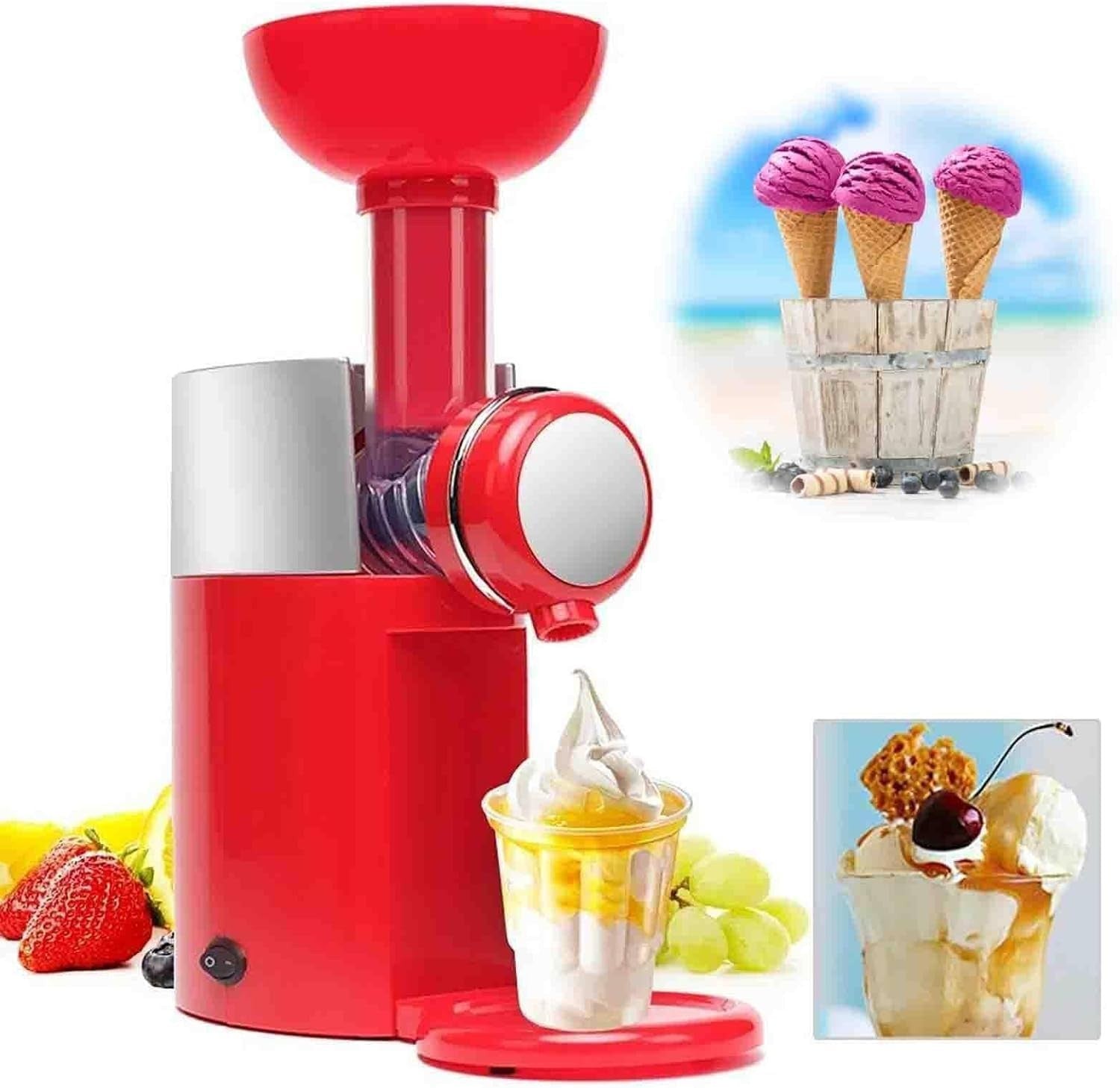 Frozen Fruit Ice Cream Maker Healthy Dessert Machine Easy Clean