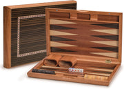 Wooden Inlaid Backgammon Set 33cm Folding Board Luxury Strategy Game