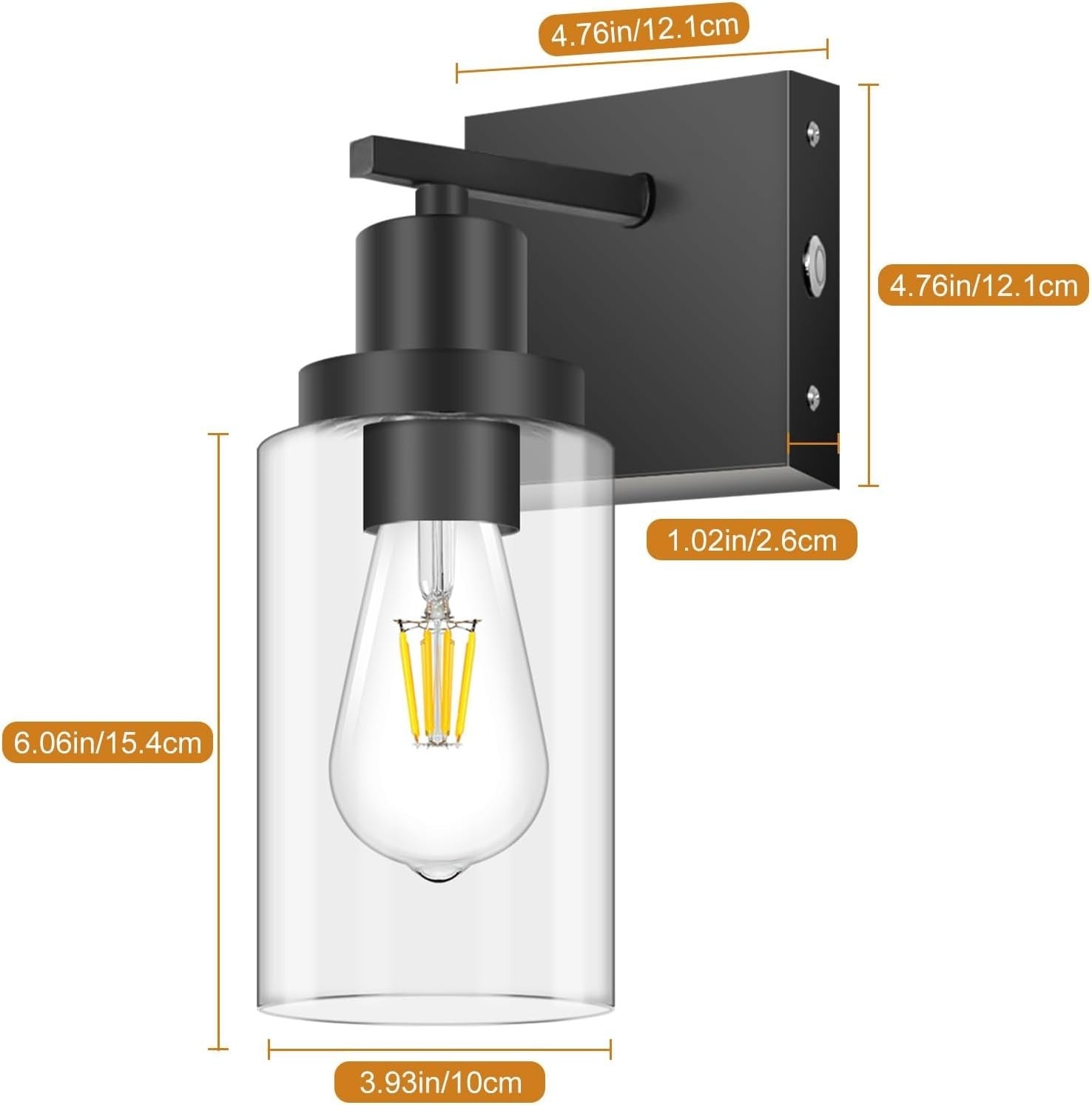 Wireless Rechargeable Wall Sconce Lights 2-Pack, Dimmable with Remote