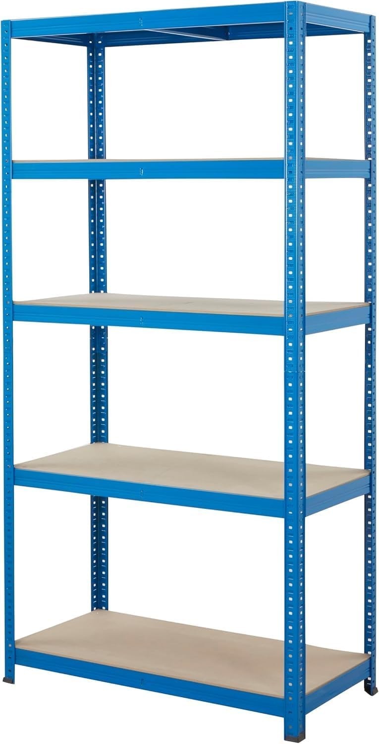 Garage Storage Kit with 2 Shelving Bays & Heavy Duty Workbench 265kg Shelves