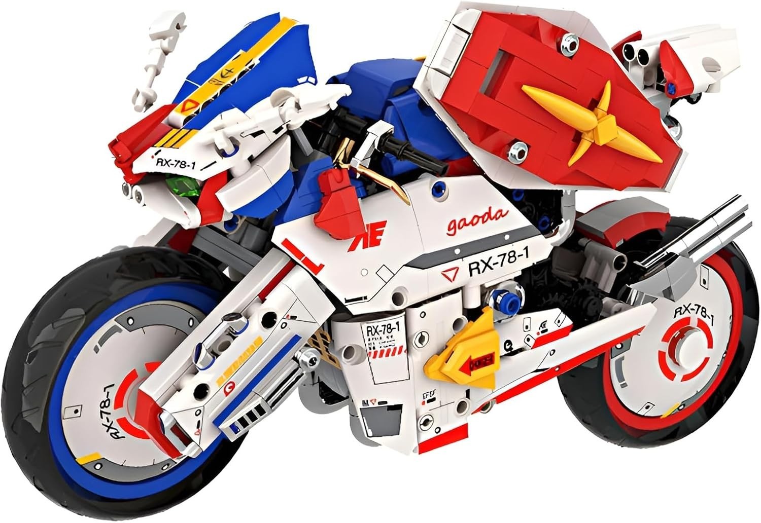 Motorbike Building Kit 1055pcs – STEM Display Model, Gift for Teens & Adults