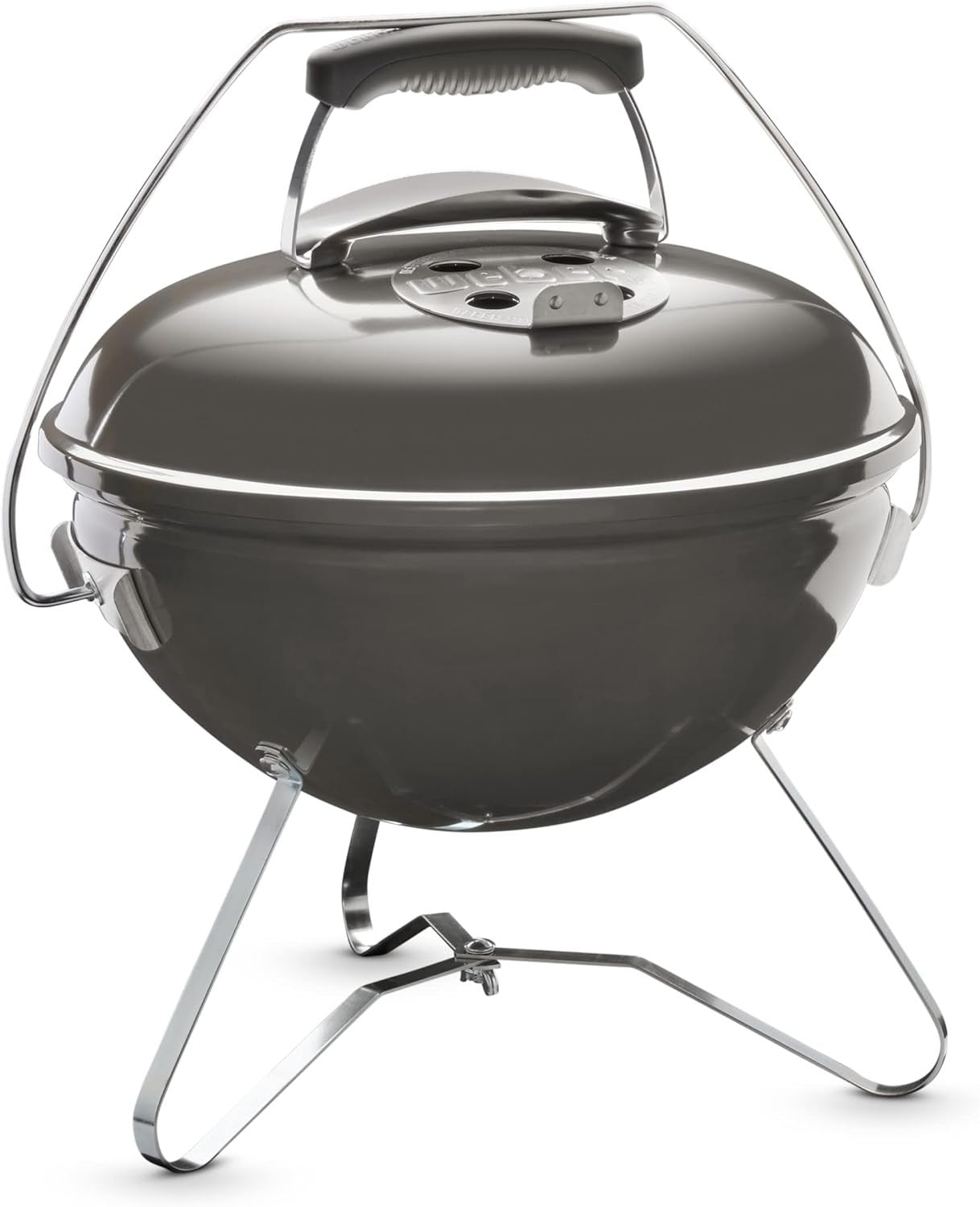 Portable Charcoal BBQ Grill 37cm Tuck-N-Carry Handle, Outdoor Garden & Camping