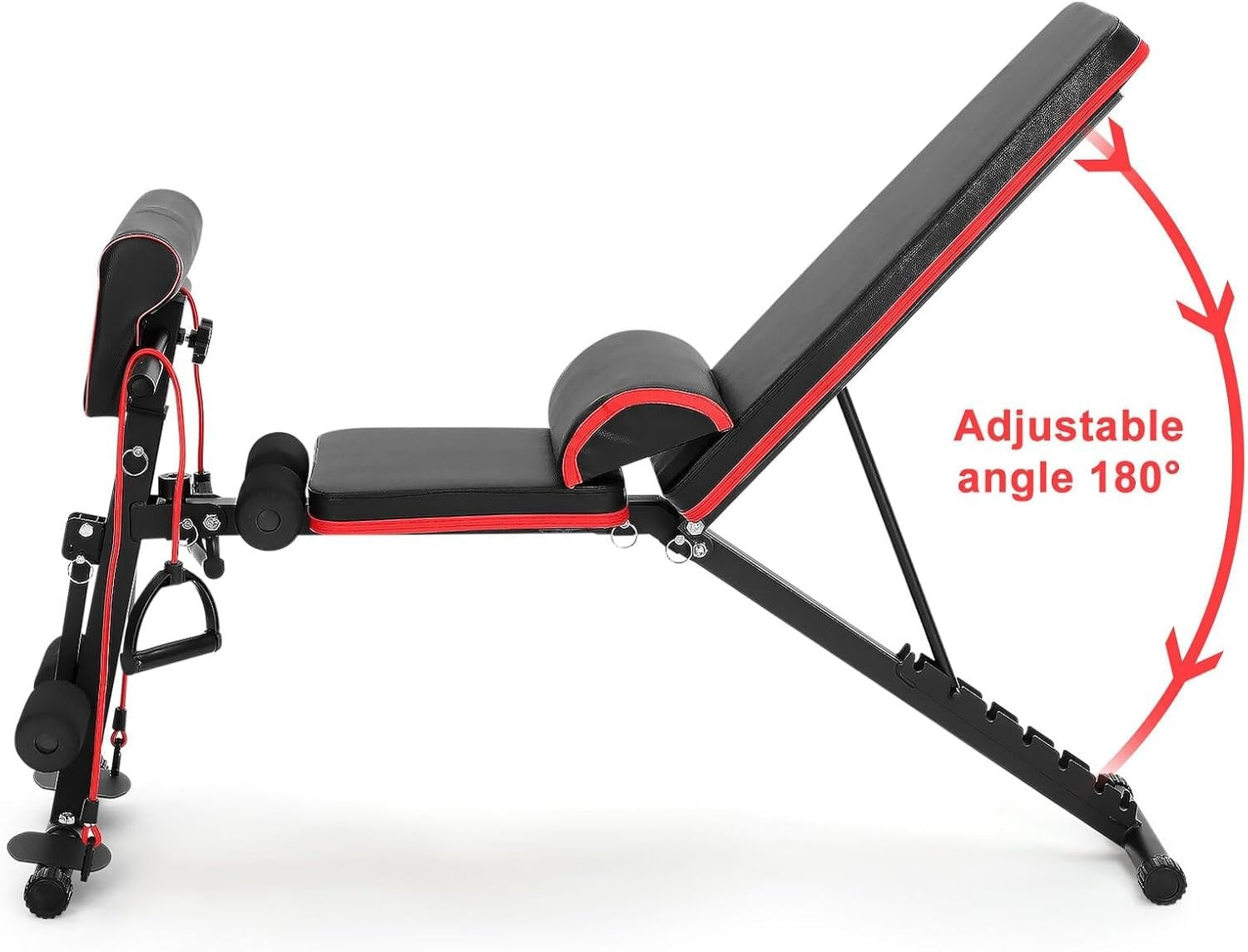 Foldable Adjustable Weight Bench 7 Incline Positions Home Gym