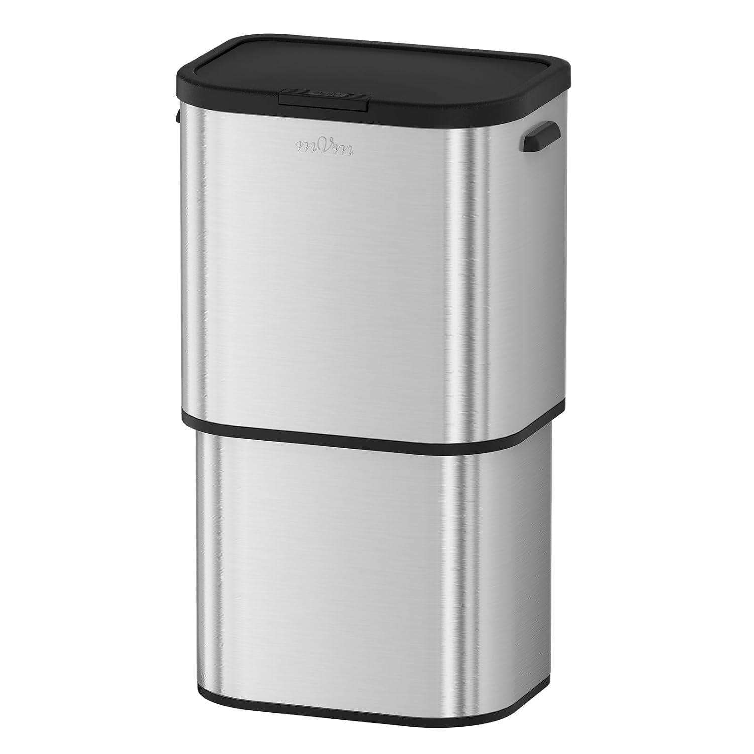 60L Kitchen Trash Bin | Stainless Steel Large Garbage Bin with Lid