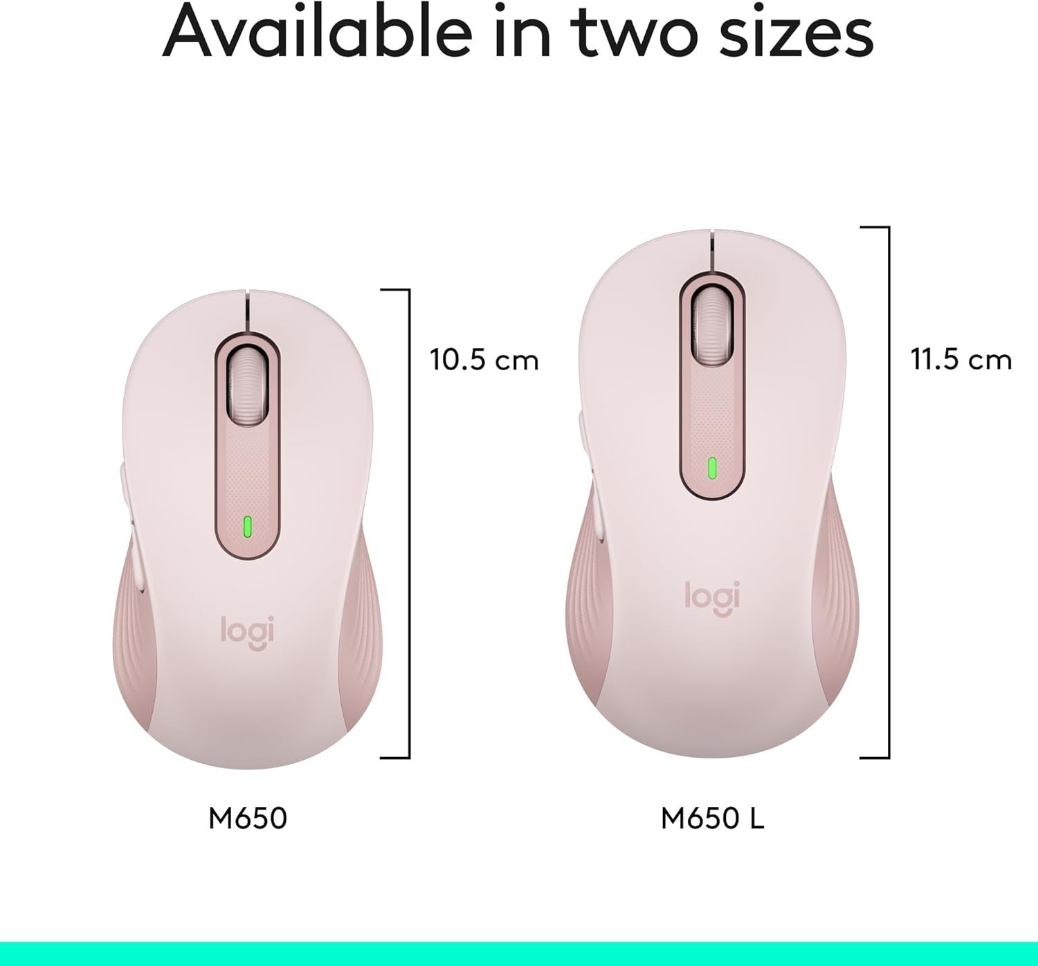 Silent Bluetooth Wireless Mouse Comfort Grip Small Medium Hands Home Office