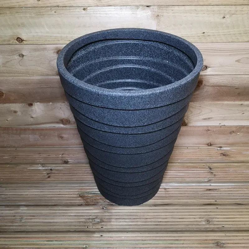 Large Grey Ash Tall Garden Planter 66cm Frost-Proof Eco Outdoor Pot