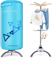 900W Portable Electric Clothes Dryer Compact 2 Tier Heated Rack 12kg Indoor