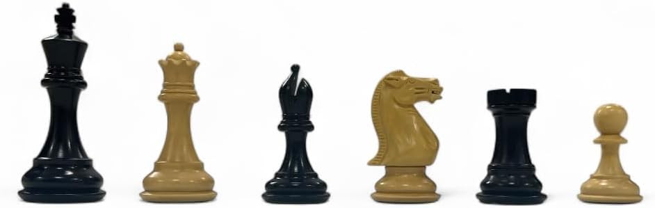 Luxury Wooden Chess Set with 4" King Stallion Knights & Storage Box