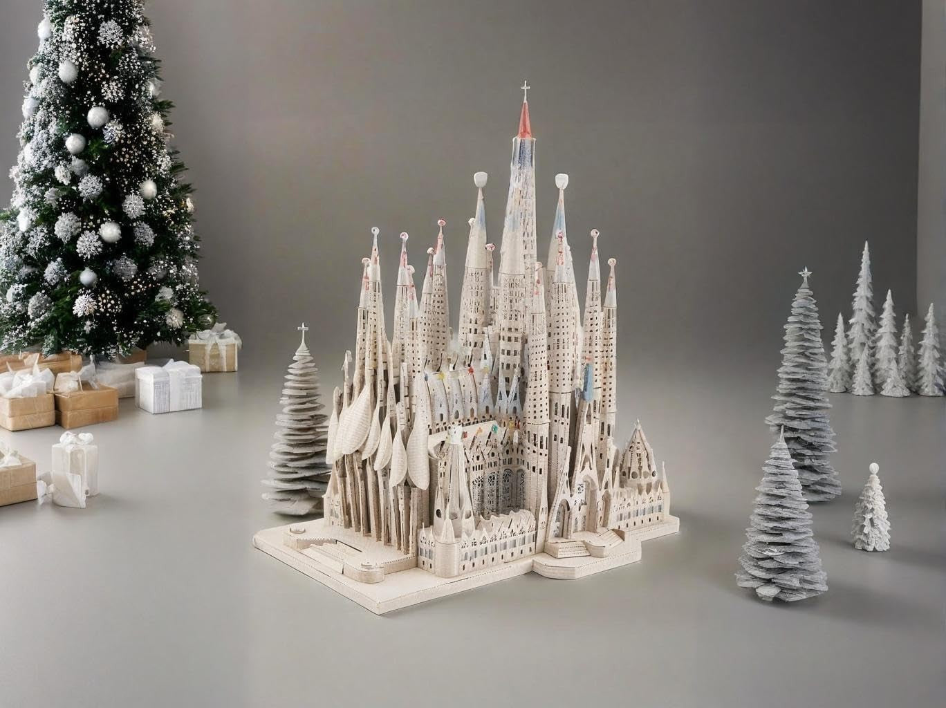 3D Metal Puzzle Sagrada Familia Kit 450pcs Stainless Steel Model Build