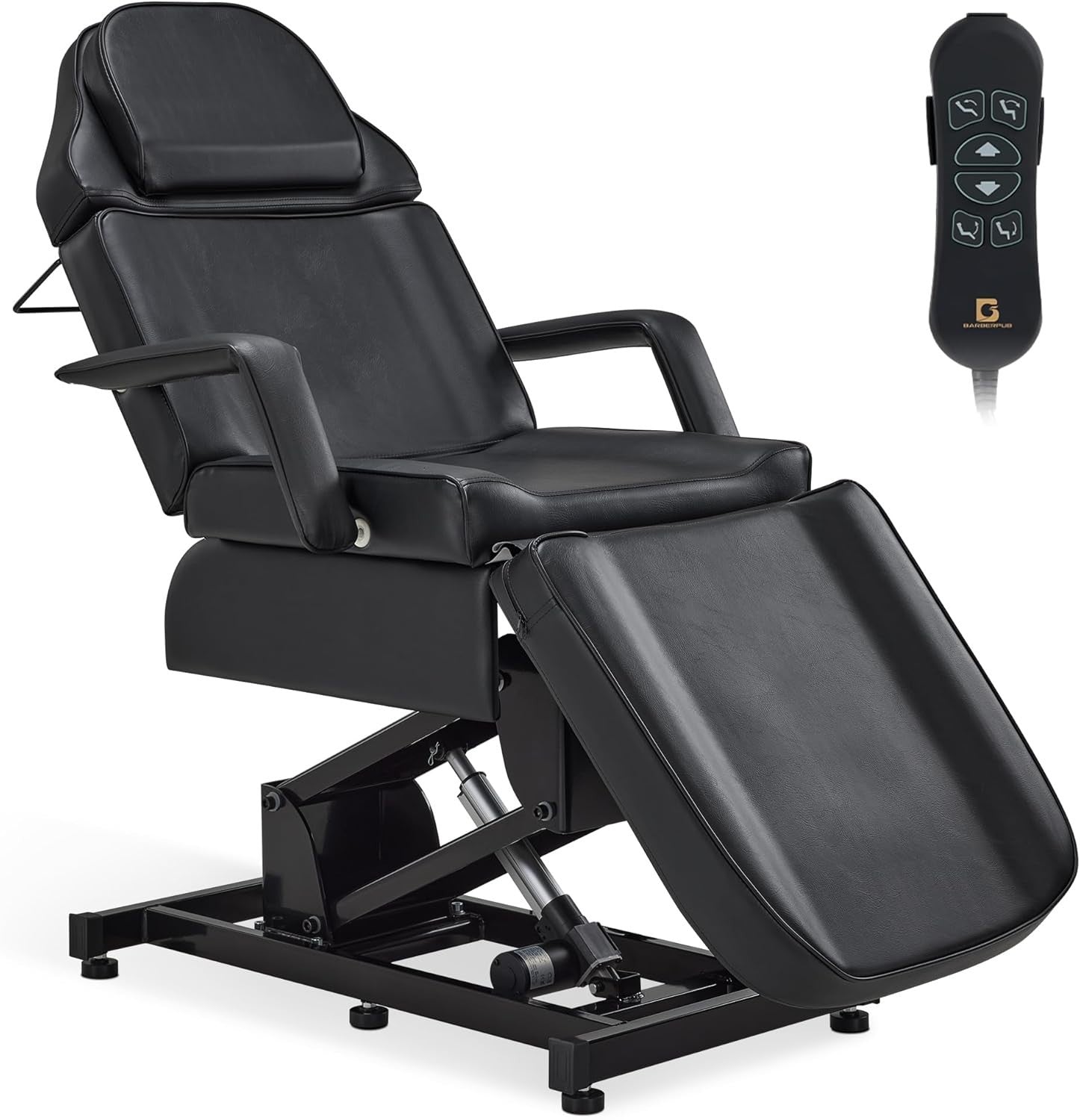 Fully Electric 3-Motor Beauty Massage Bed Facial Lash Tattoo Chair Adjustable