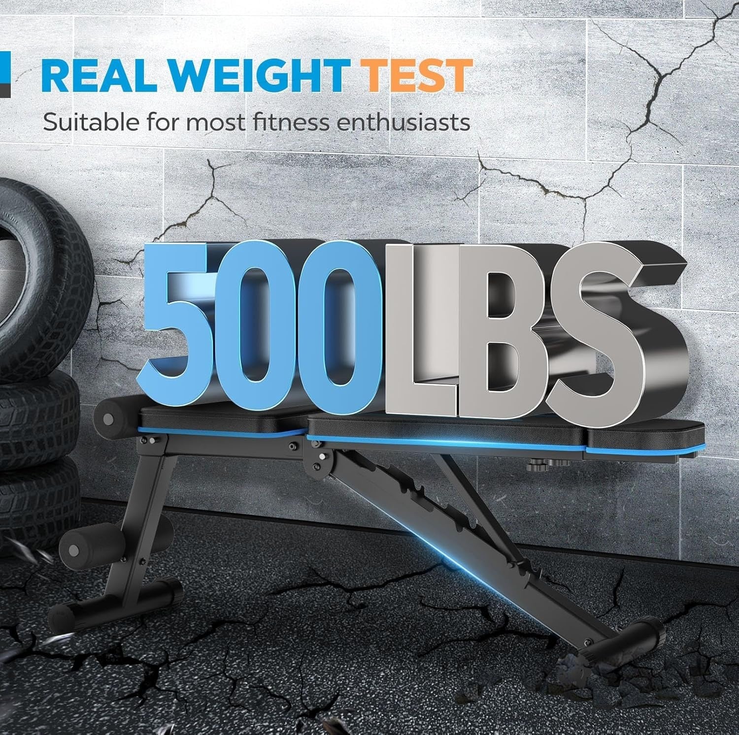 Adjustable Folding Weight Bench Incline Decline Flat Home Gym
