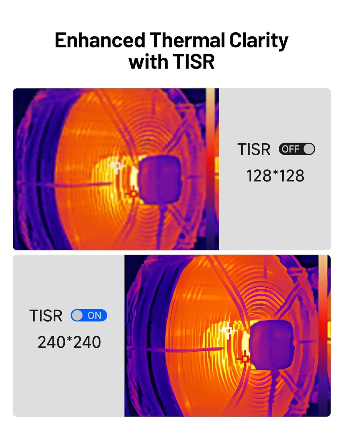240x240 Thermal Imaging Camera IR Infrared Scanner HVAC Leak Tool